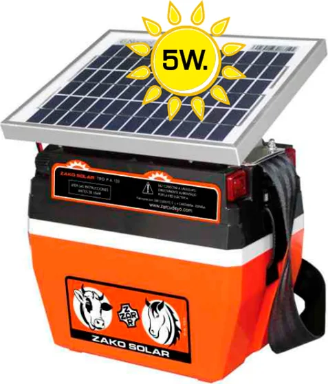 Pastor Zako Solar Recargable con Bateria 12v