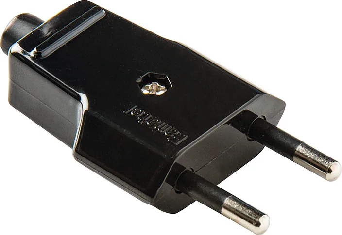 Clavija 10a - 250v Negro Duolec -