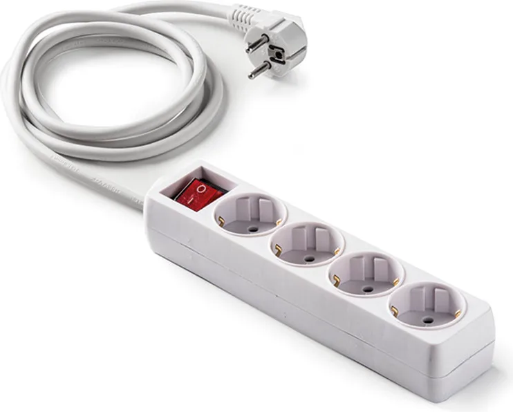 Base Multiple Regleta con Interruptor 4 Tomas T/t 1,5 m