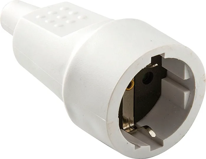 Base Tt 10a-250v Pvc Goma Blanco Duolec