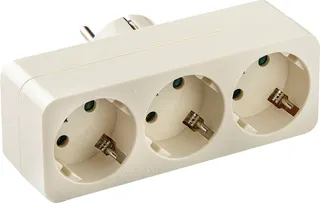Adaptador Triple Tt Frontal 10a-250v Duo
