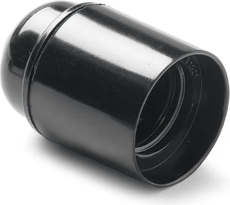 Portalamparas Liso E27 Negro Duolec — foto 2