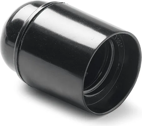 Portalamparas Liso E27 Negro Duolec — foto 3