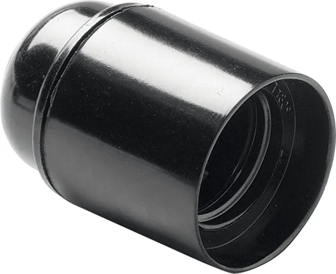 Portalamparas Liso E27 Negro Duolec