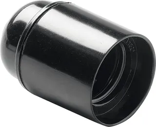 Portalamparas Liso E27 Negro Duolec