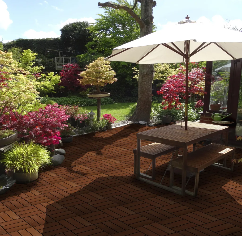 Loseta Imitacion Madera Compos Choco 6 uds 30x30 cm — foto 2