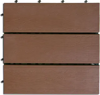 Loseta Imitacion Madera Compos Choco 6 uds 30x30 cm