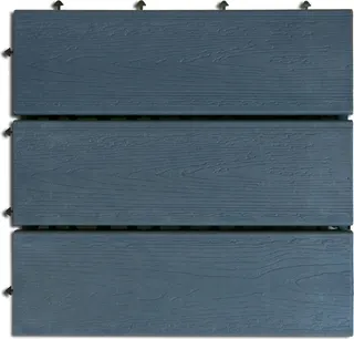 Loseta Imitacion Madera Antracita  6 uds 30x30 cm