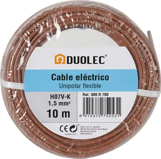 Cable Electrico 1.5mm*10m Marron Duolec