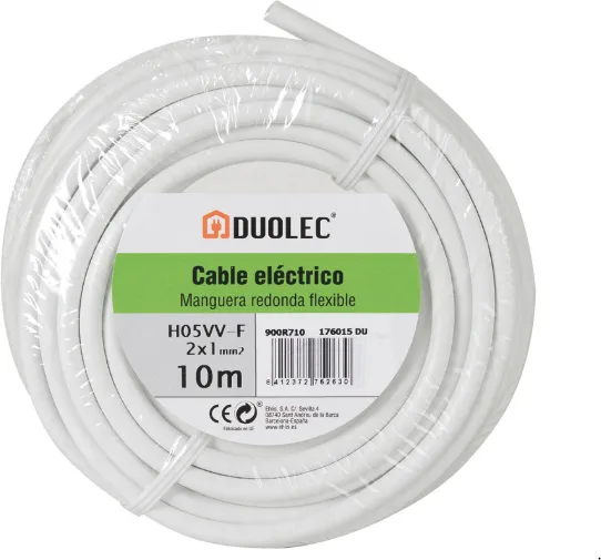 Cable Electriico Manguera Redondo  3x1,5 10m Bl Duolec — foto 2