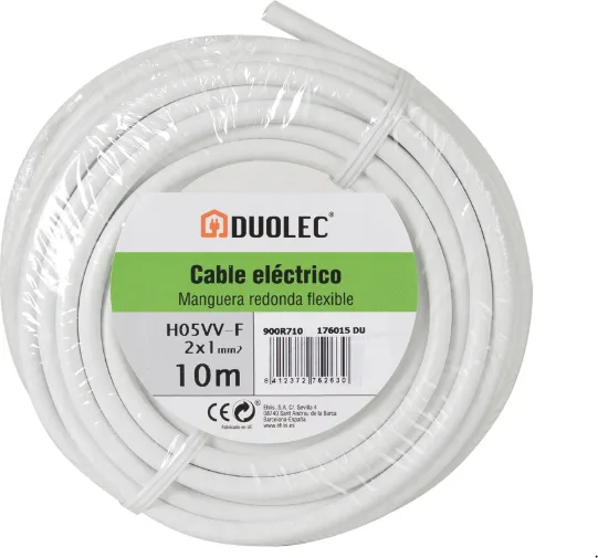 Cable Electriico Manguera Redondo  3x1,5 10m Bl Duolec — foto 5