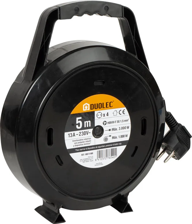 Enrollacable Domestico 5 m Max. 3000 W