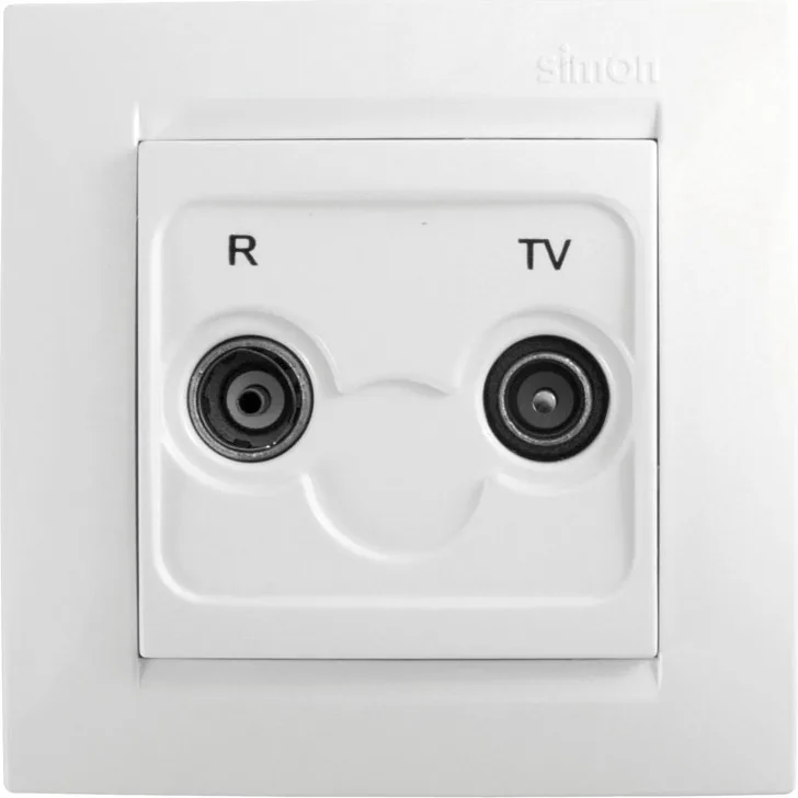 Toma Tv Intermedia Empotrable Serie Simon 15