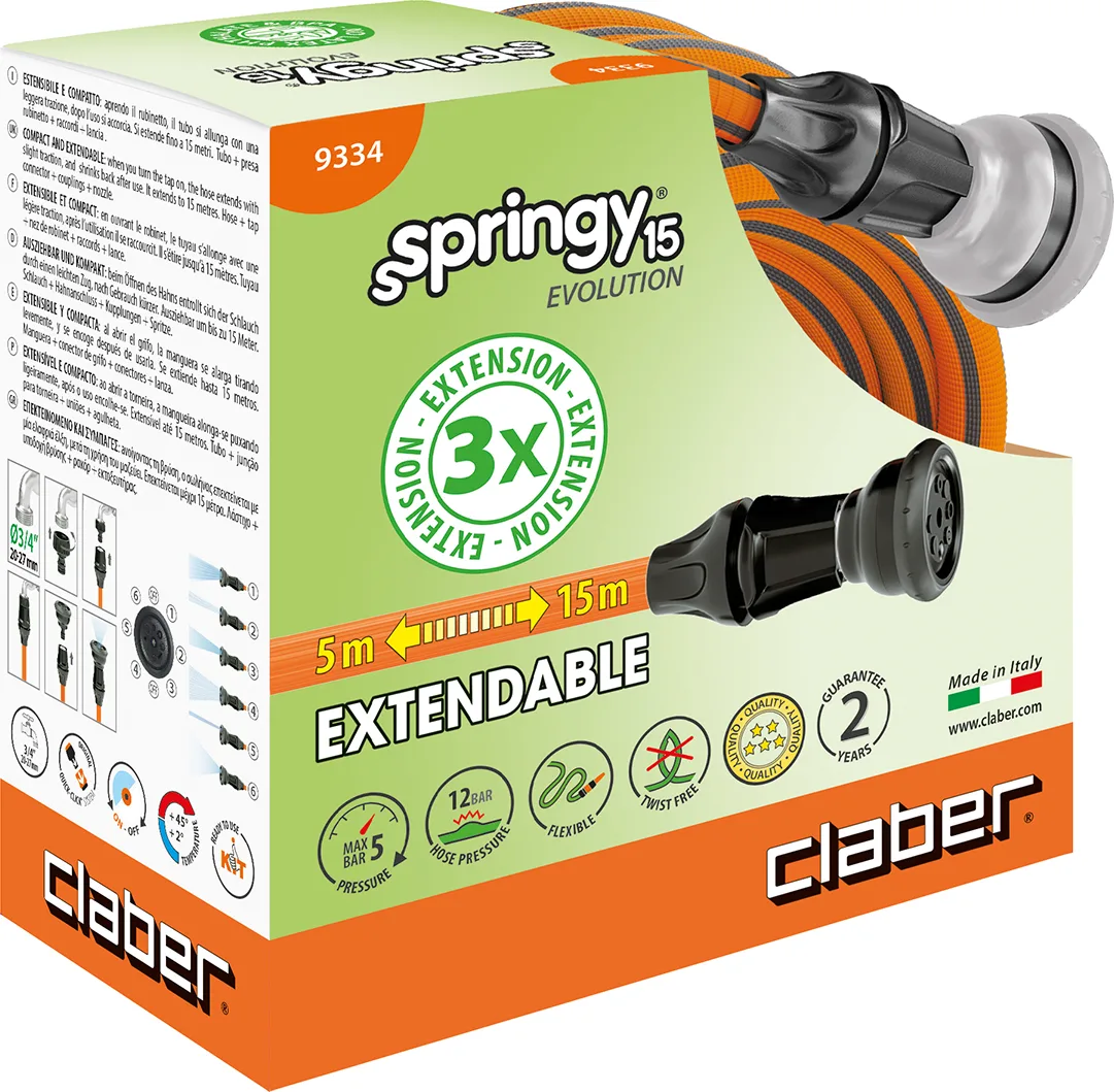 Manguera Extensible Claber Springy 15 mt