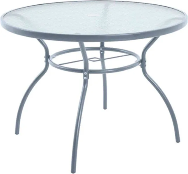 Mesa Jardín Acero y Cristal Serie Brasil — foto 2