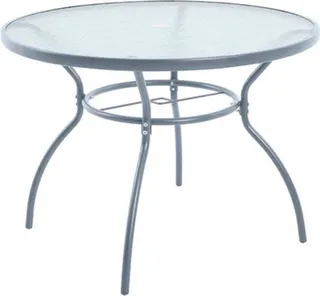Mesa Jardín Acero y Cristal Serie Brasil