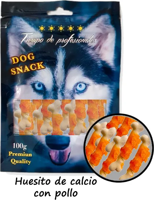 Snack Natural Huesito de Calcio con Pollo 100gr