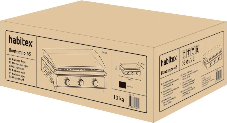Plancha de Gas Habitex Bontempo 65 — foto 2