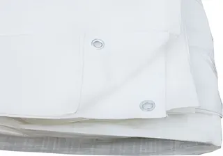 Toldo Reforzado con Ojales Blanco 5*8m