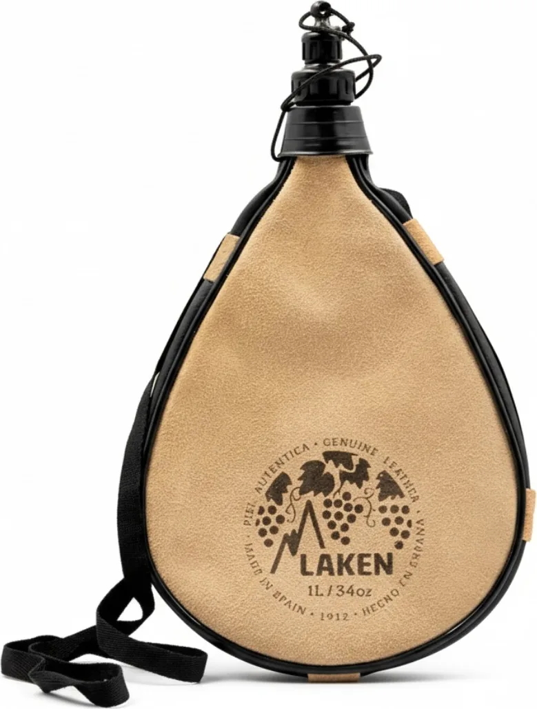 Bota de Vino Piel Laken 1l Recta