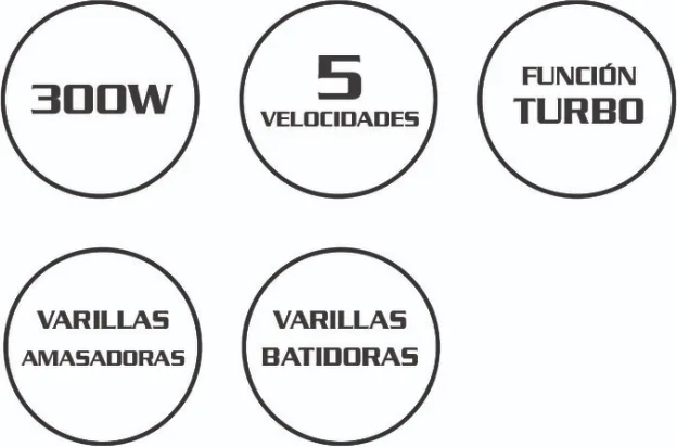 Batidora Amasadora 300w Habitex Cc2550 — foto 3