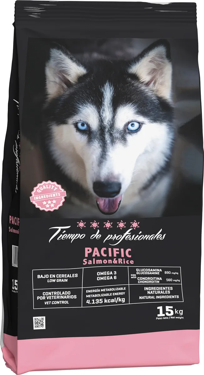 Pienso Perros Tiempo de Profesionales Salmon y Arroz Pacific 15 kg — foto principal