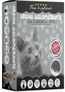 Arena Aglomerante para Gatos con Carbon Activo Del+ 6l