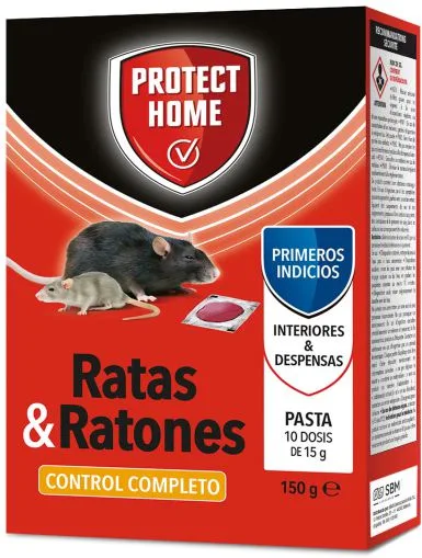 Protect Home Raticida en Pasta Fresca Ratas y Ratones 150 gr