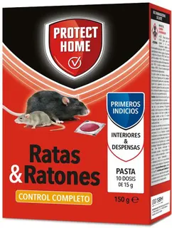 Protect Home Raticida en Pasta Fresca Ratas y Ratones 150 gr