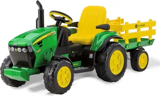 Tractor Electrico John Deere Ground Force con Remolque 12v