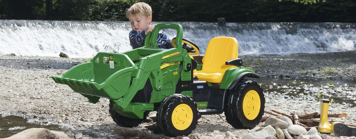 Tractor Electrico Excavadora John Deere Cargador Ground Loader 12v — foto 6