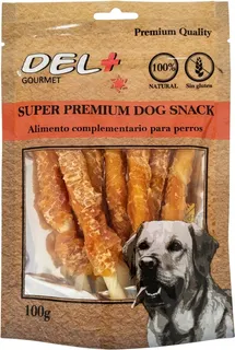Snack Natural Pollo con Palito Prensado 100gr