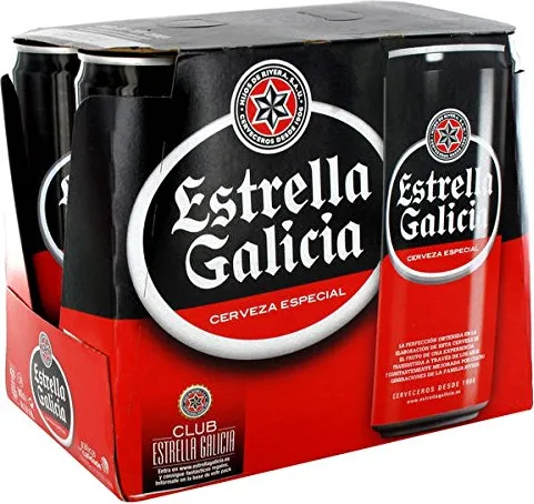 Estrella Galicia Lata 33 Cl - Pack 6 ud