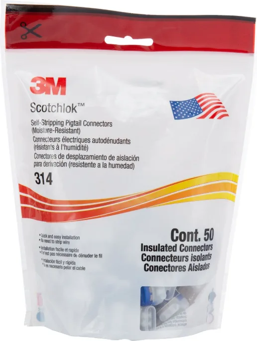 3m Conector Antihumedad 50 unidades 314 (600v)