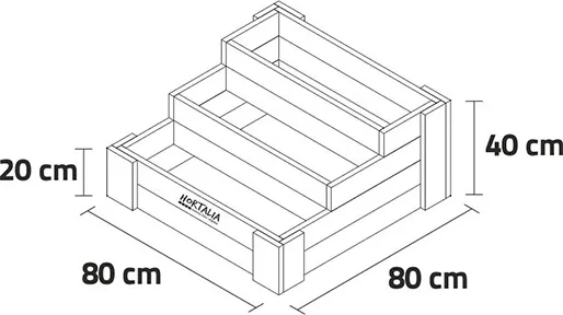 Huerto Madera Escalera Box Stairs 80 — foto 3