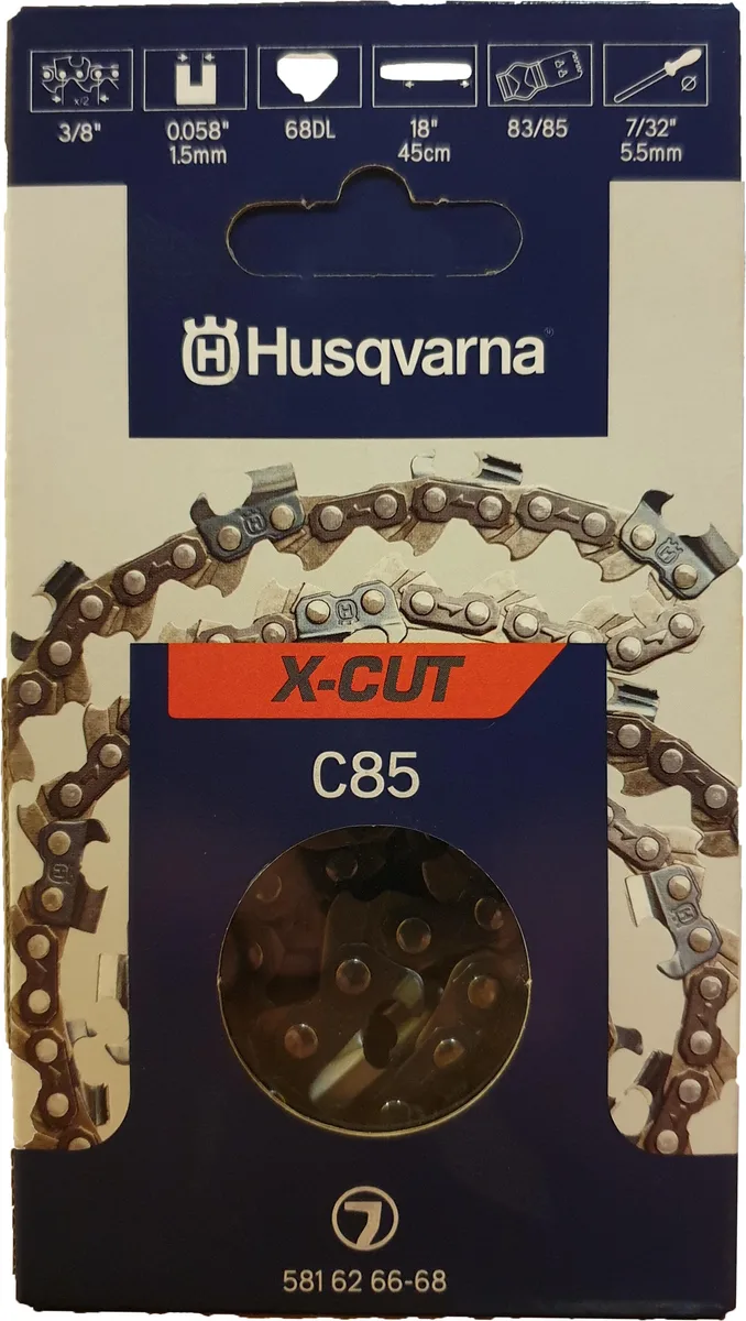 Cadena Motosierra Husqvarna C85 1.5mm Paso 3/8 68 Eslabones