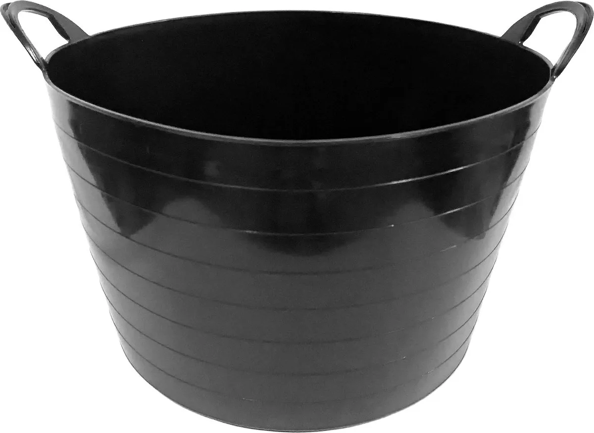 Cesto Vendimia / Capazo Plastico 65l Negro