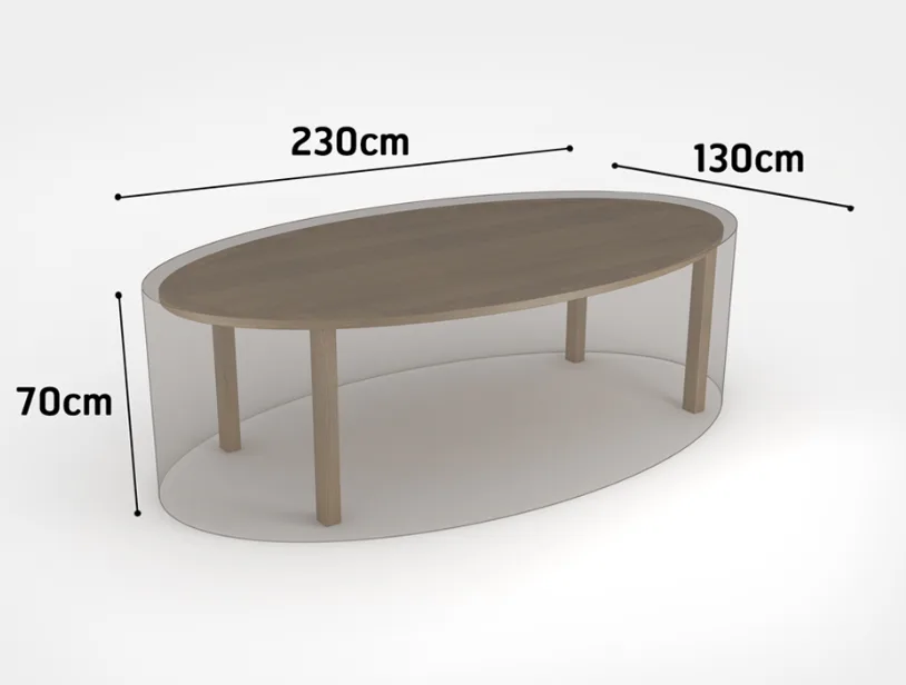 Funda Mesa Ovalada Nortene 230x130x70 — foto 5