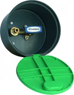 Caja Jardín - Válvula de Esfera Boca de Riego Vertical con Caja y Tapa 3/4'' x 3/4''
