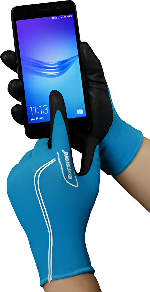 Guante Jardin Niños Adolescente Maxteen Azul Talla 10-12 Años