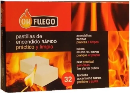 Caja de 32 Pastillas de Encendido Ok Fuego — foto 2