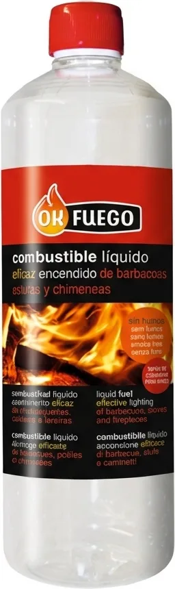 Ok Fuego Combustible Liquido Encendido 1 Litro