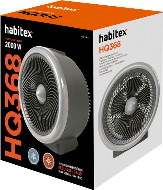Calefactor ventilador diseño avion Cerámico Habitex Hq368 2000w — foto 5