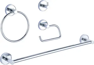 Juego 4 Accesorios Baño Crome