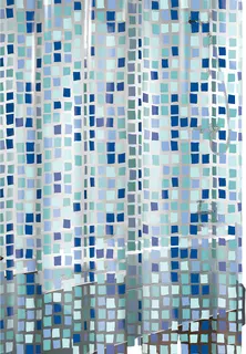 Cortina Baño Concept Azul