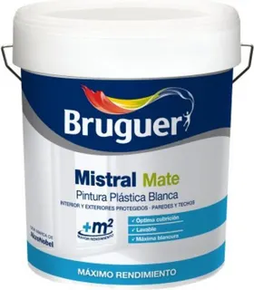 Pintura Plastica Mistral Bruguer 10 l