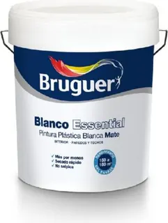 Pintura Plastica Essential Interior Blanco Bruguer 4l