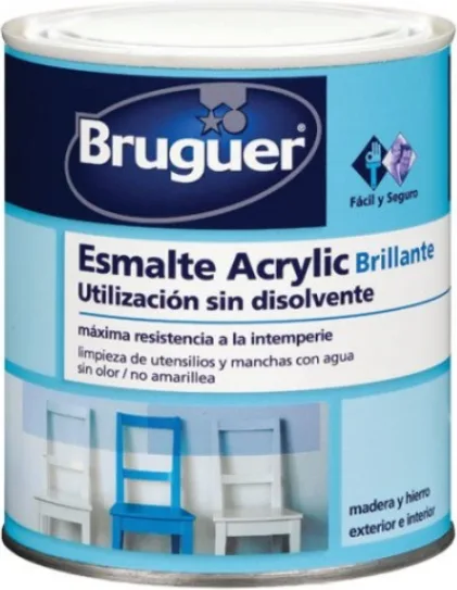 Esmalte Acrilico Satinado Blanco Permanente Bruguer 2,5l — foto 2