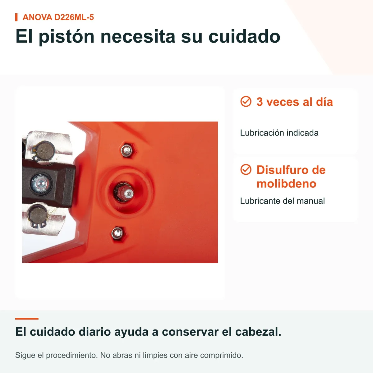 Cabezal vareador Anova D226ML-5 · 4+4 varillas de carbono · adaptador de 9 estrías — foto 5