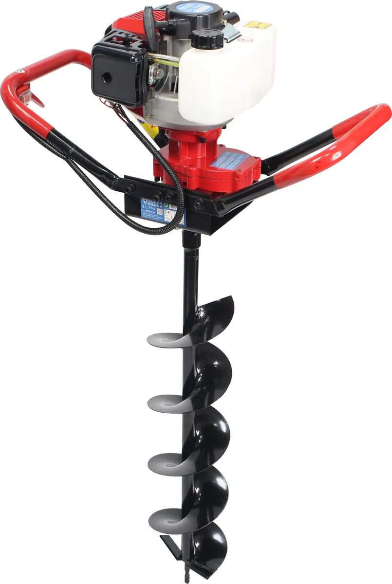 Ahoyador de Tierra Mader 51.7cc + kit 3 barrenas